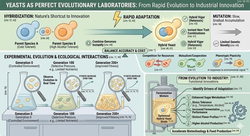 The Power of Hybrid Yeasts: Evolution, Competition, and Fermentation