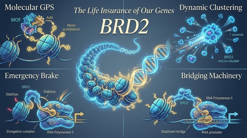 The Life Insurance of Our Genes: How Protein BRD2 and Acetylation Dictate Cellular Rhythm