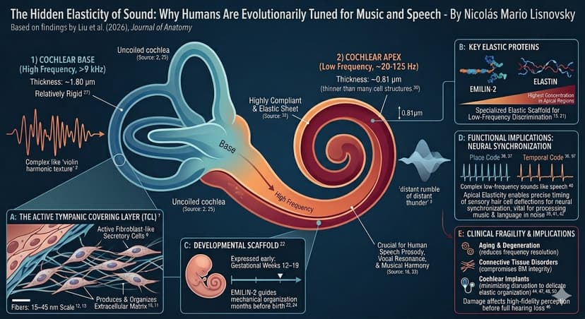 The Hidden Elasticity of Sound: Why Humans Are Evolutionarily Tuned for Music and Speech