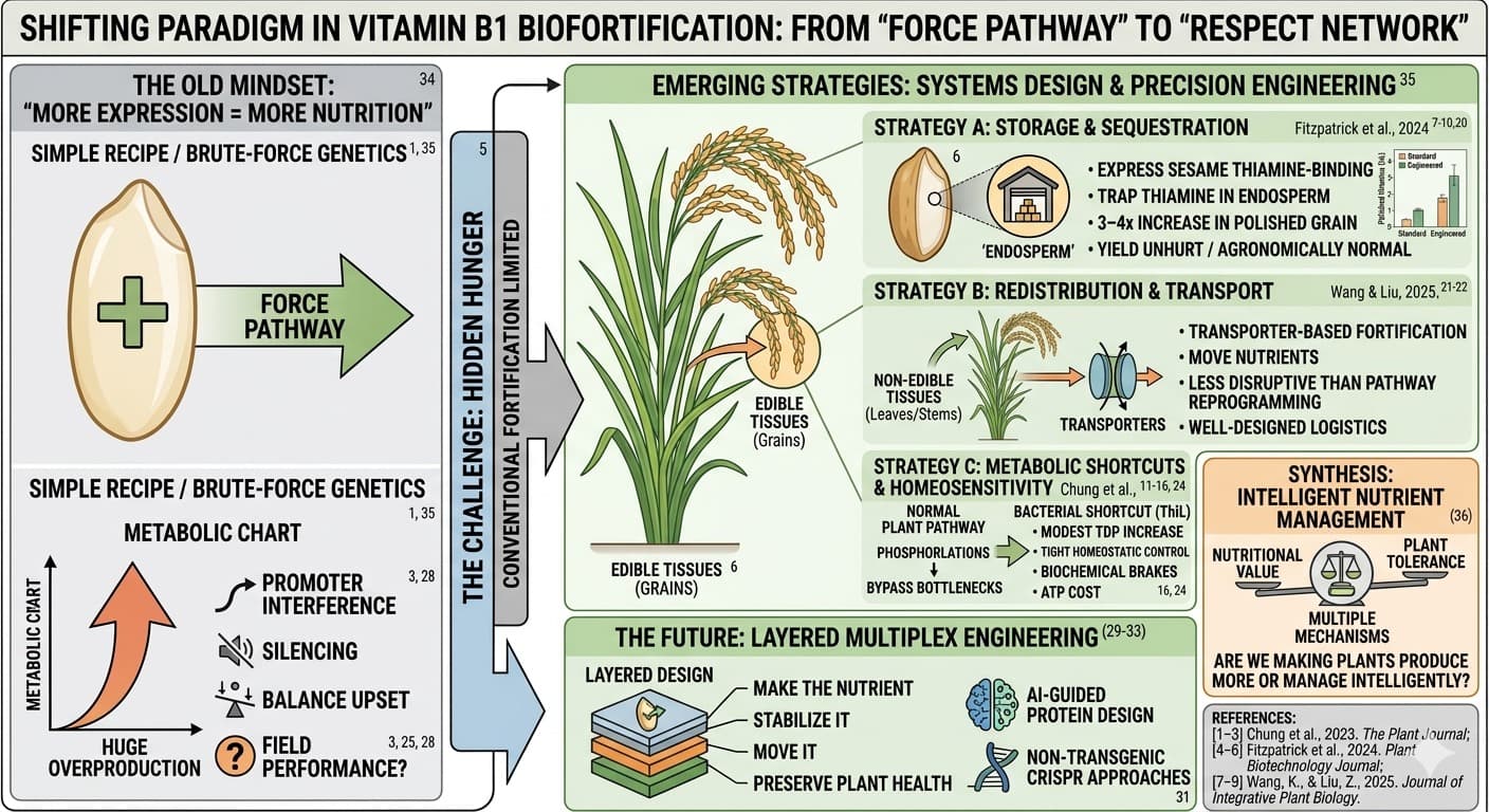 The Vitamin B1 Puzzle: Why Smarter Nutrient Routing May Outperform Traditional Biofortification
