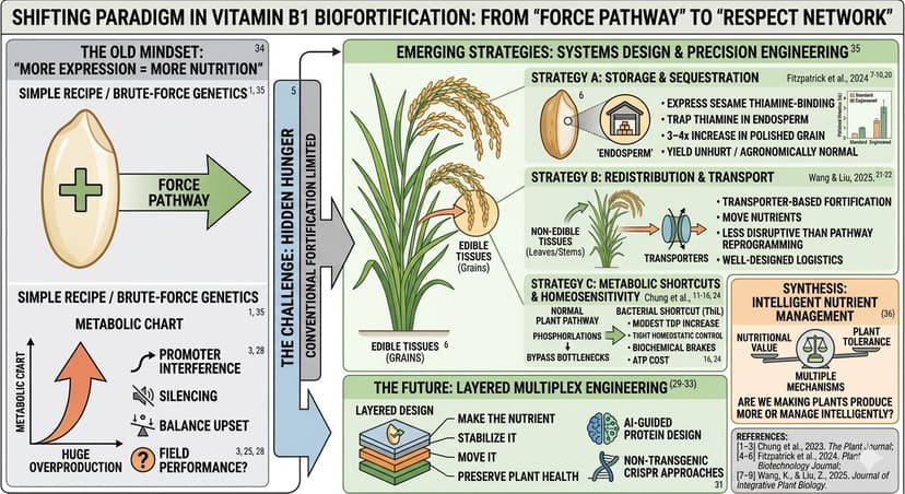 The Vitamin B1 Puzzle: Why Smarter Nutrient Routing May Outperform Traditional Biofortification