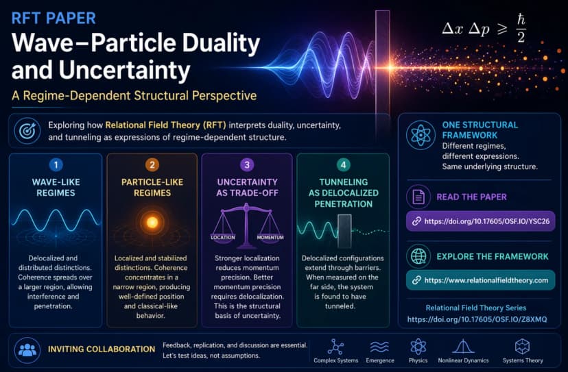 Wave–Particle Duality as Regime Dependence A Structural Perspective from Relational Field Theory